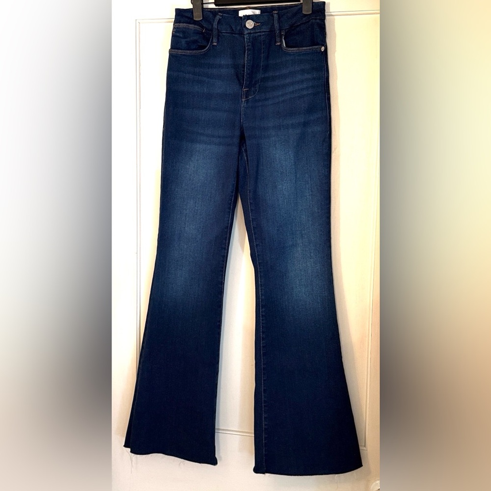 Frame Denim Le Easy Flare Dark Blue Jeans